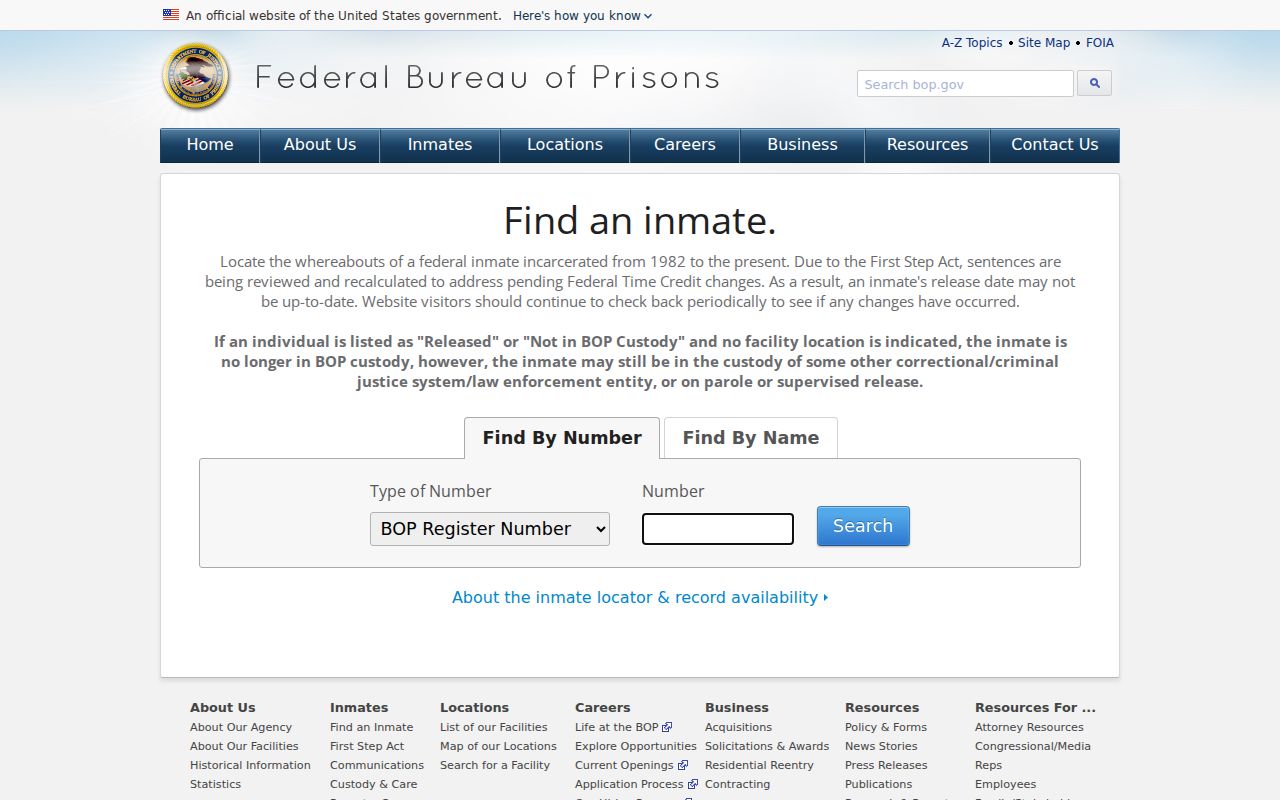 Howard County arrest history and federal inmate locator