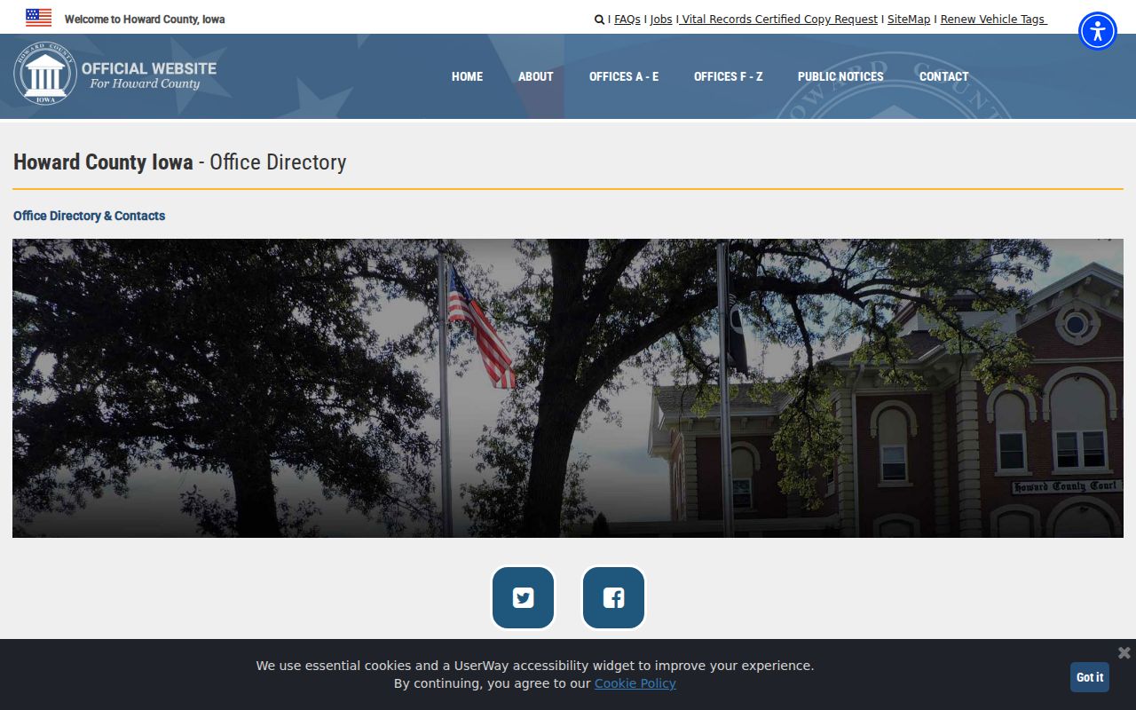 Howard County criminal records office directory